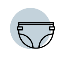 An icon of nappies in best childcare centres near me.